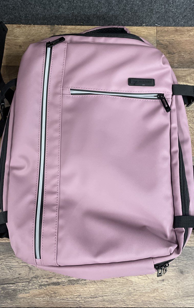 Traveler's Choice Pink Modern Laptop Commuter Backpack Bag Padded Straps