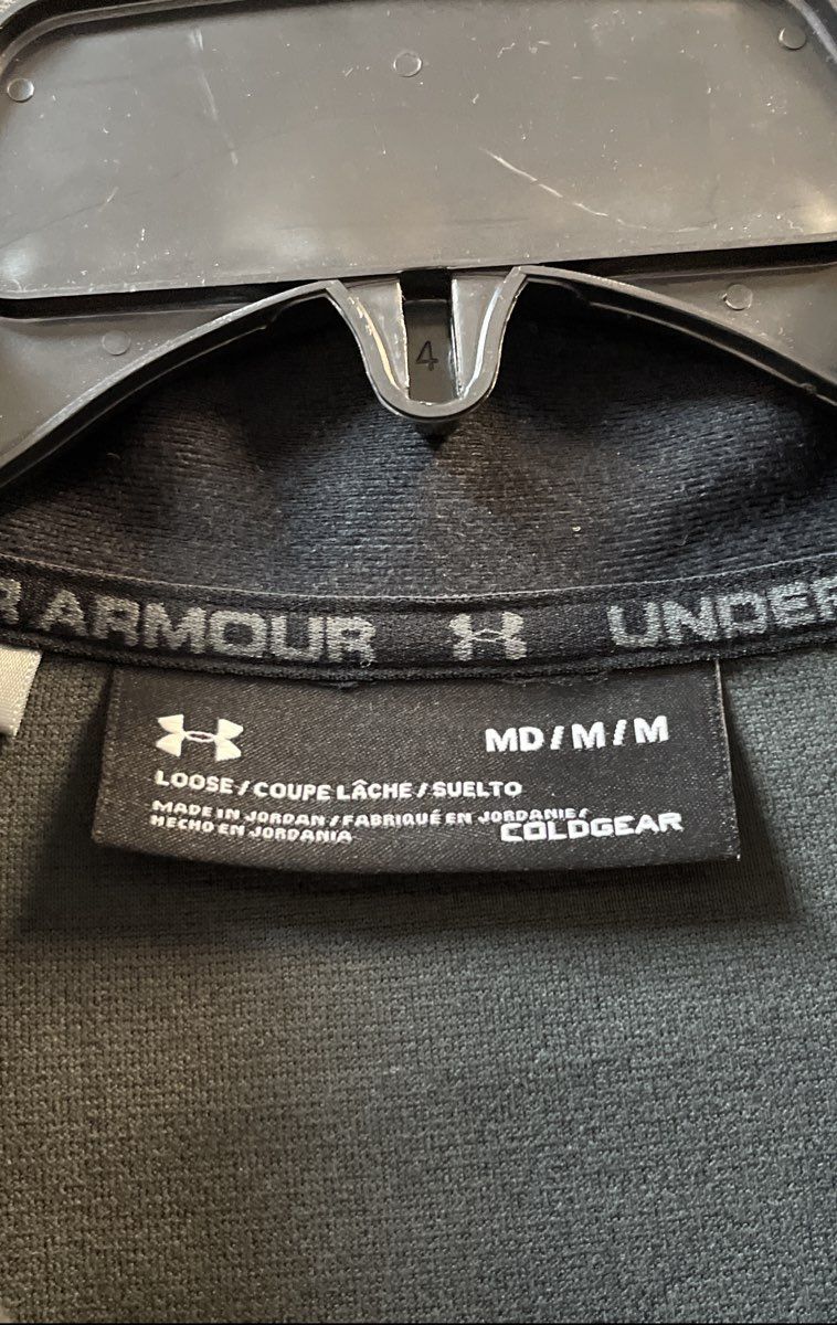 Under Armour Men's Gray ColdGear 1/4 Zip Pullover Sweater Sz M