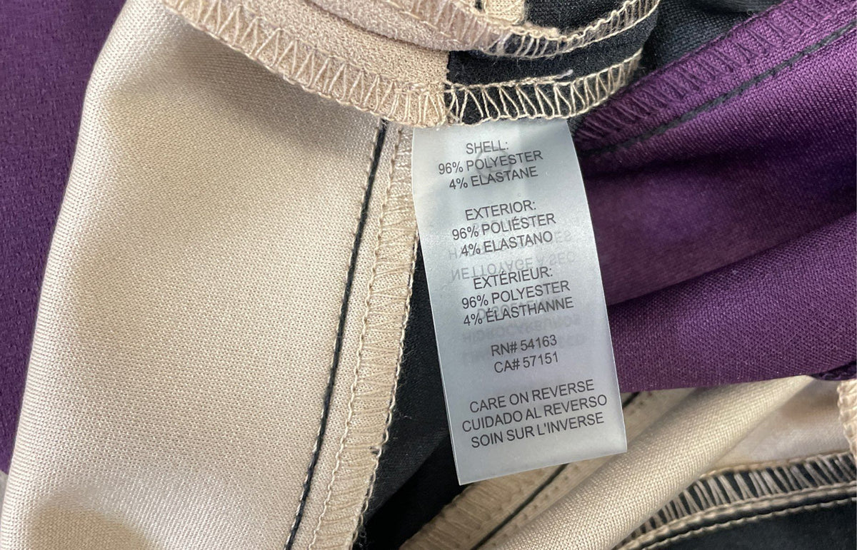 Tommy Hilfiger Women's Colorblock Sheath Dress Purple Black Beige Sz 6 NWT