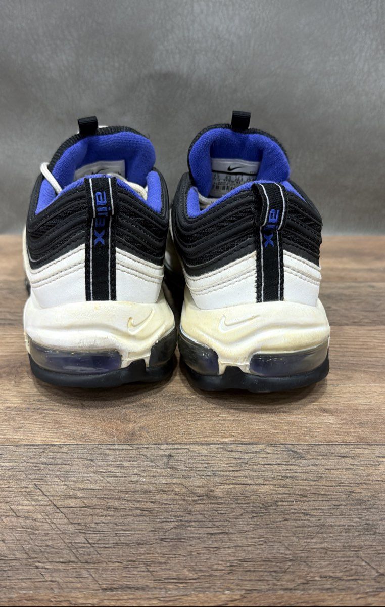 Nike Air Max 97 White Black University Blue Sneakers Men's Size 7.5