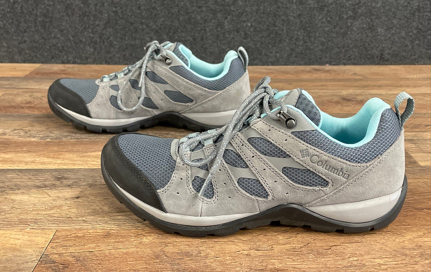 Columbia Redmond V2 Waterproof Graphite Iceberg Hiking Shoes Women's Size 9.5