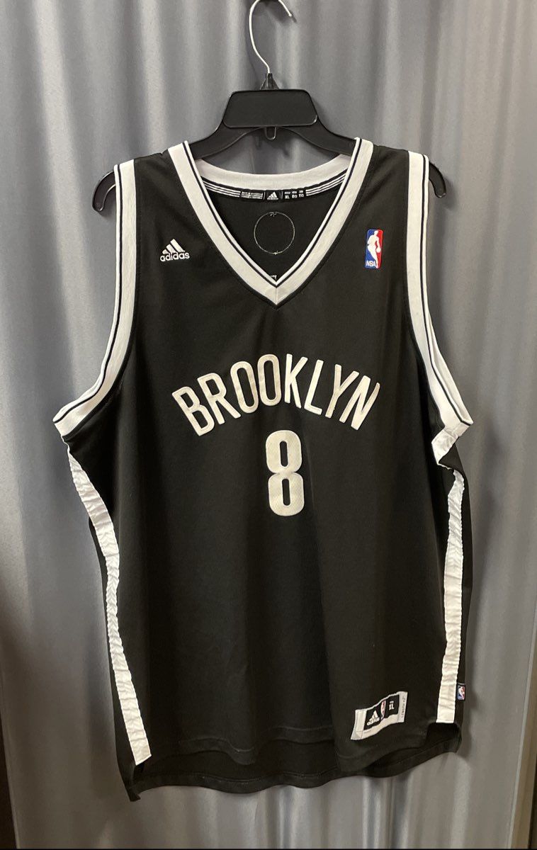 Adidas Men's Brooklyn Nets Deron Williams 8 Basketball Jersey Black Sz XL