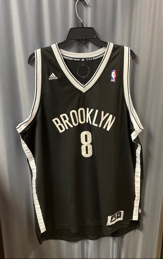 Adidas Men's Brooklyn Nets Deron Williams 8 Basketball Jersey Black Sz XL
