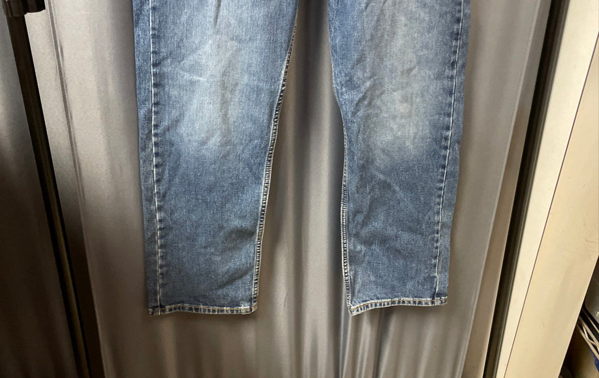 Levi's Men's 505 Regular Fit Blue Stretch Straight Leg Jeans Sz 36x29 NWT