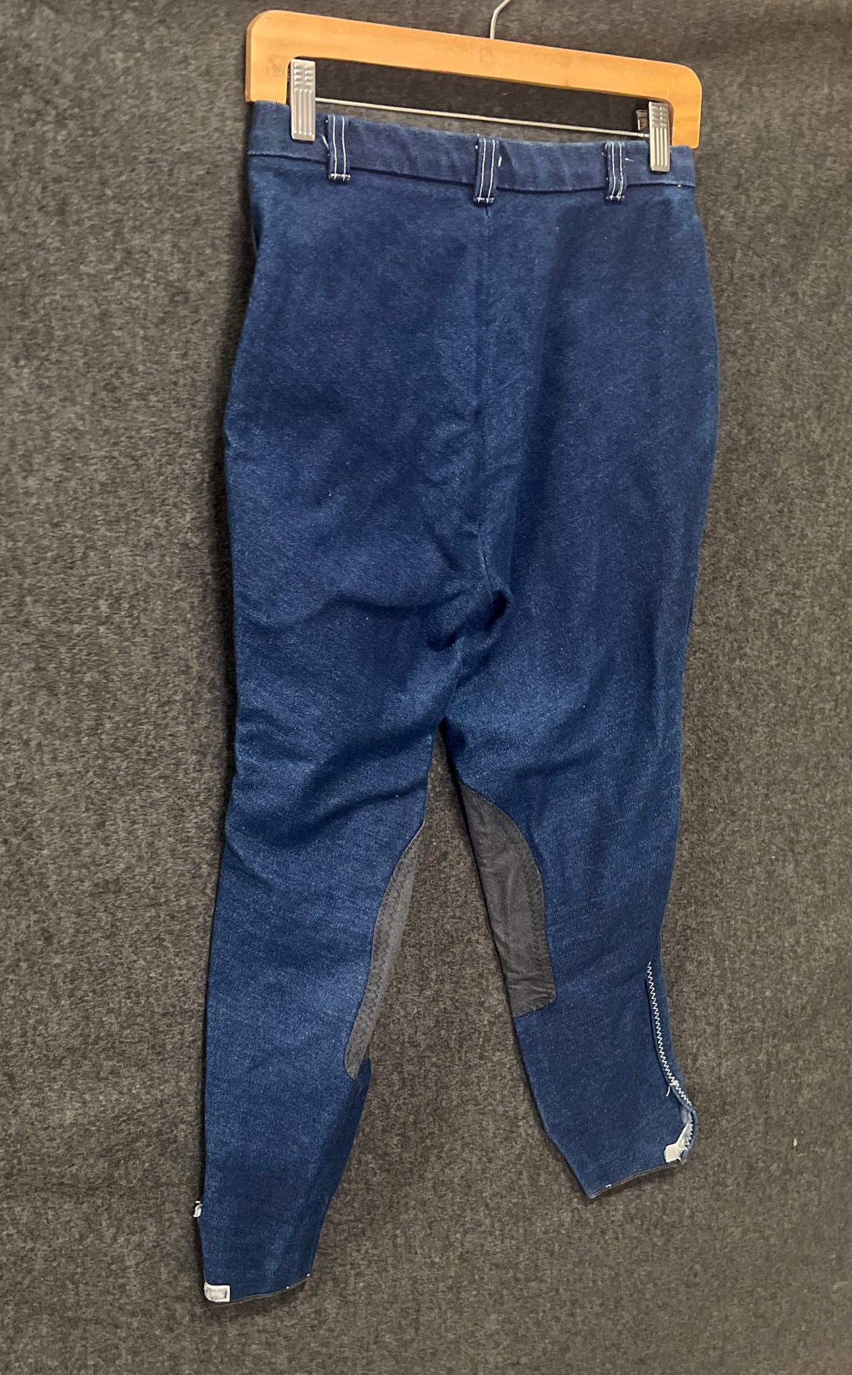 Vintage 90s Devon Aire Women's Zigzag Denim Riding Breeches Equestrian Pants 30L