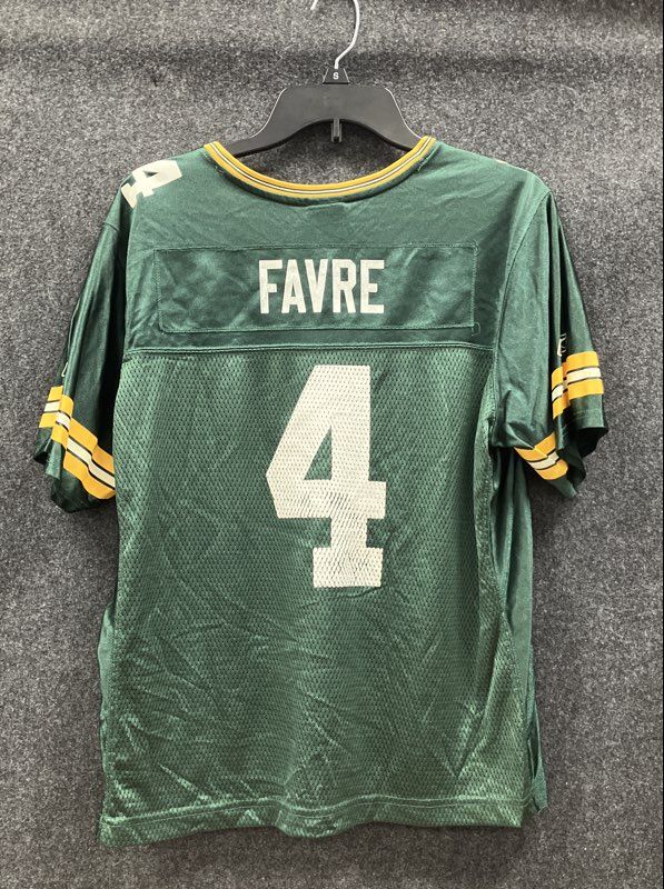 Vintage 2000s Reebok Green Bay Packers Brett Favre #4 NFL Replica Jersey Sz XL