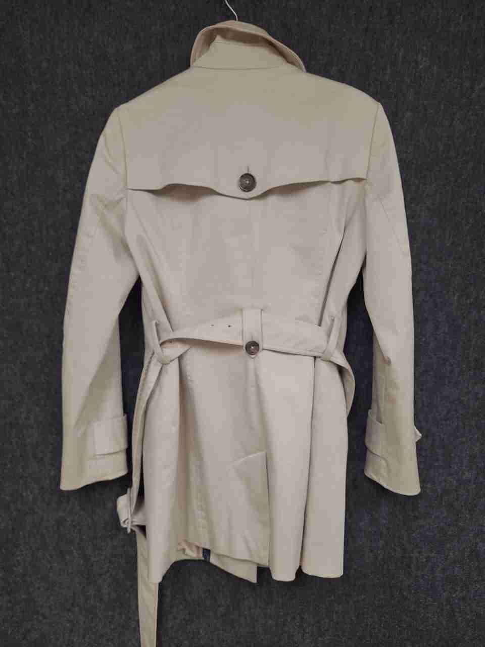 Brooks Brothers 346 Women's Beige Belted Cotton Blend Trench Coat Petite Sz 6P