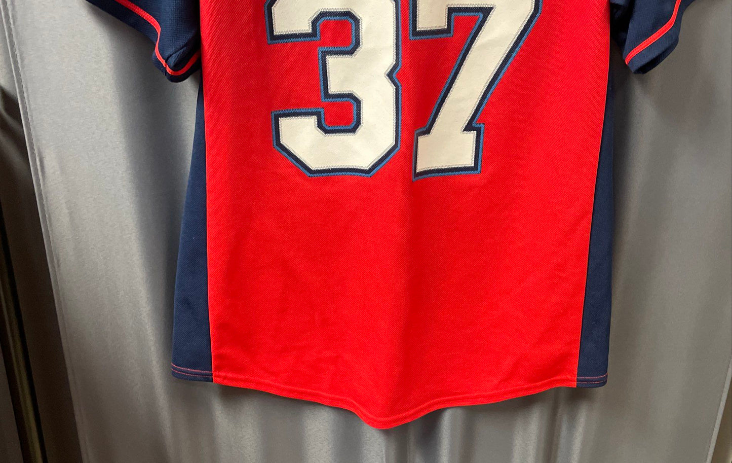 MLB Men's Washington Nationals Stephen Strasburg #37 Red Baseball Jersey Sz S