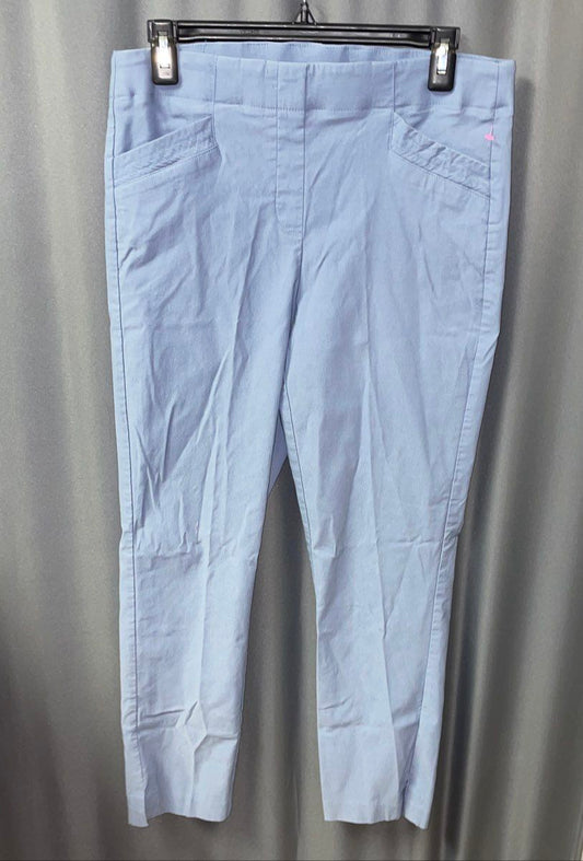 Tribal Women's Flatten It Pull-On Ankle Pants Stretch Light Blue Sz 12P