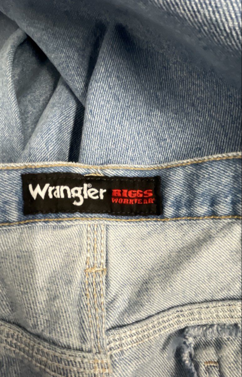 Wrangler Men's Riggs Workwear Carpenter Jeans Light Wash Blue 38x36
