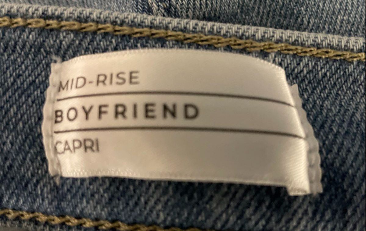 Lane Bryant Women's Light Wash Mid-Rise Boyfriend Capri Jeans Sz 16