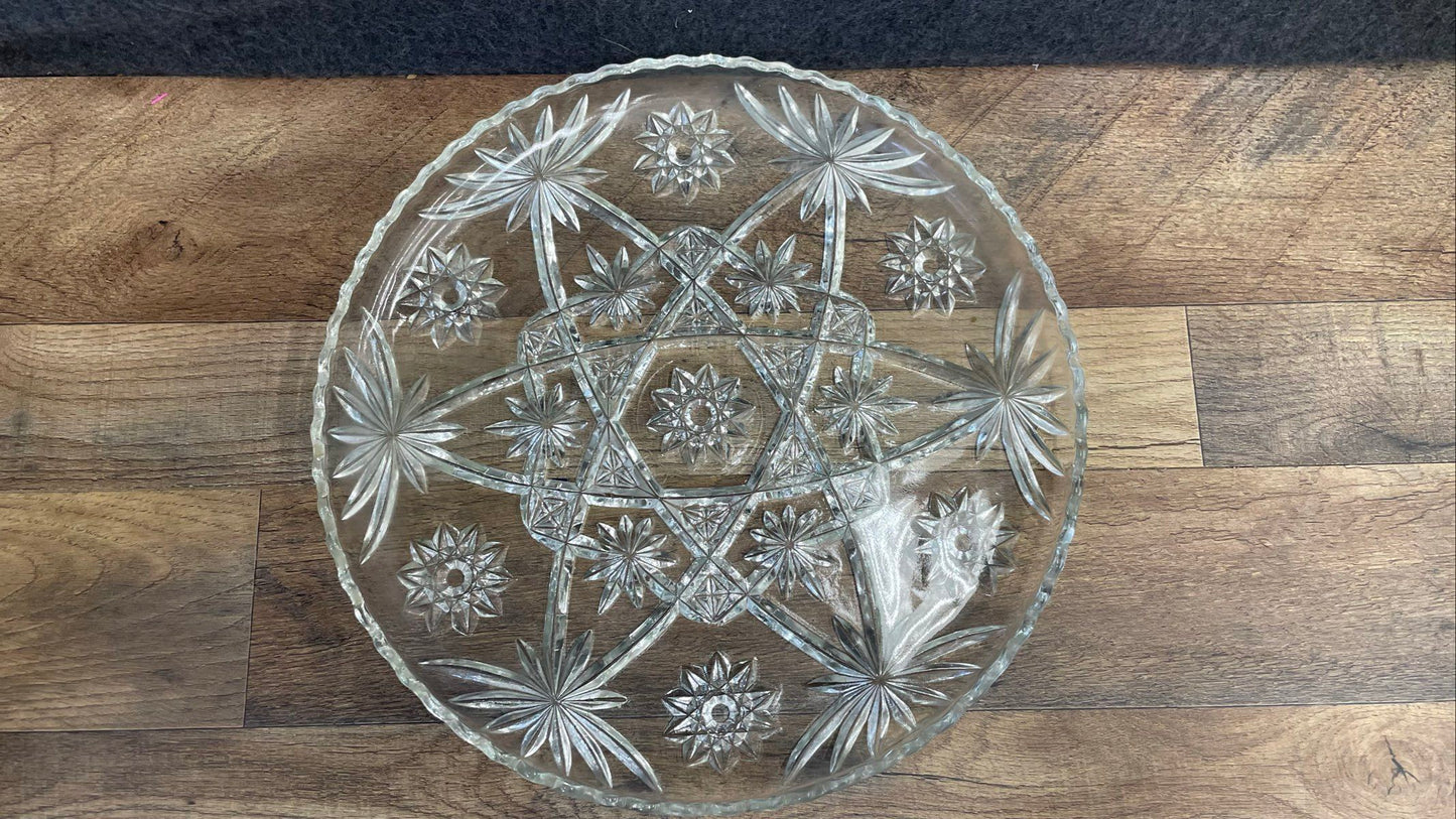 Vintage Style Anchor Hocking Early American Prescut "Star of Daivd"