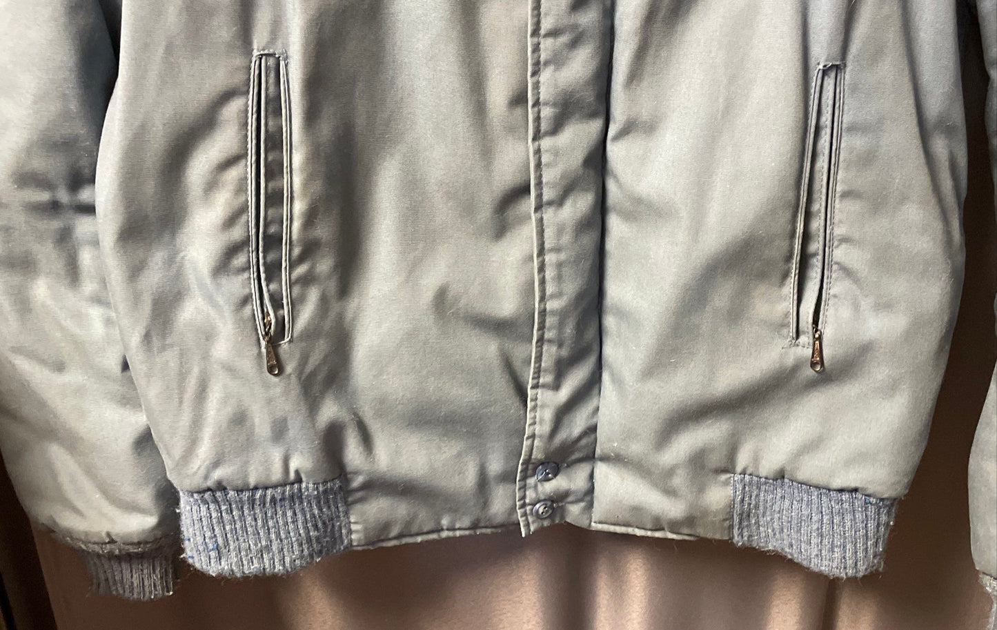 Vintage 70s Varsity by Catalina Blue Quilted Lined Derby Jacket Sz 38 USA