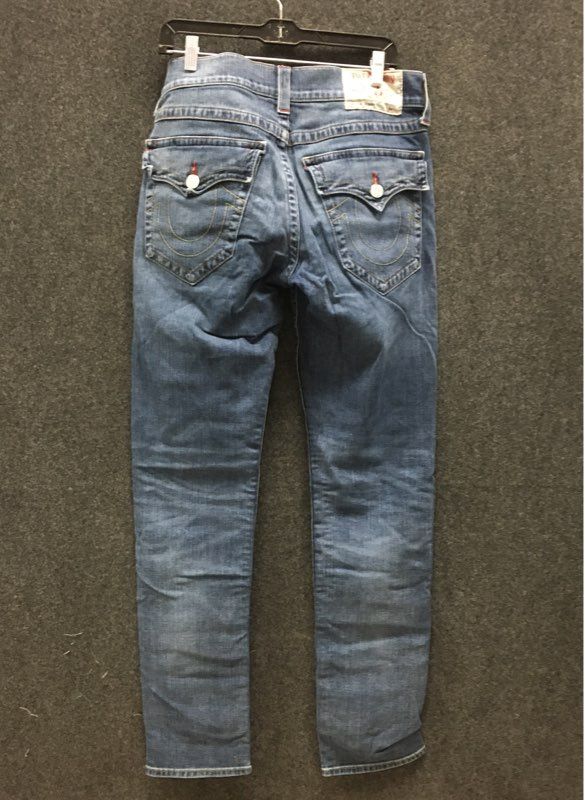 True Religion Men's Blue Section Skinny Stretch Denim Jeans Size 34