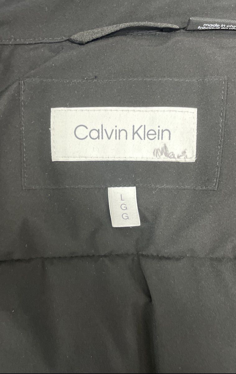 Calvin Klein Men's Black Quilted Puffer Jacket Sorona Aura Insulated Sz L