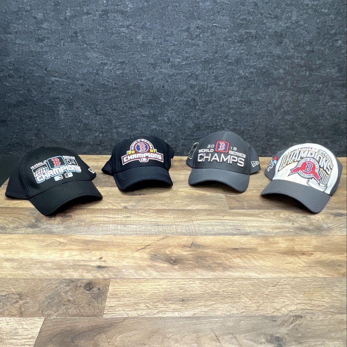 New Era Boston Red Sox World Series Champions Hat Lot 2004-2018 OSFM