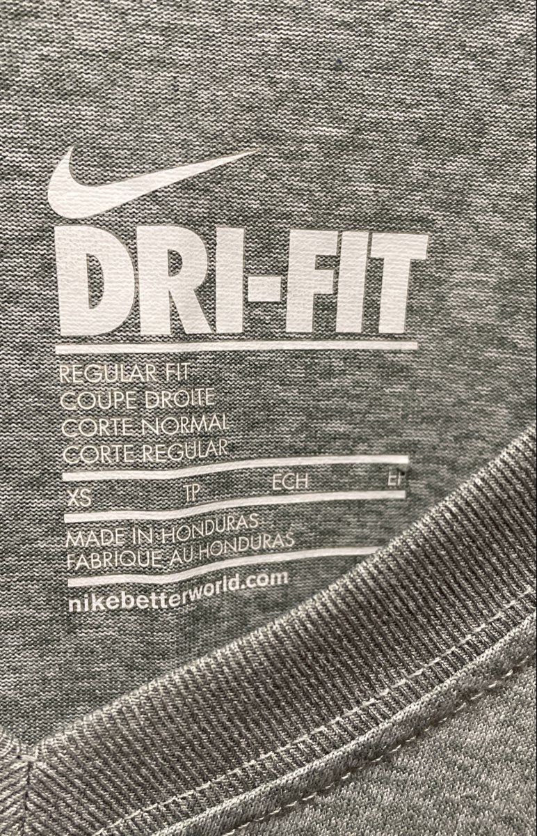 Nike Women's V-Neck T-Shirt Grey Heather Dri-FIT Athletic Short Sleeve Sz XS