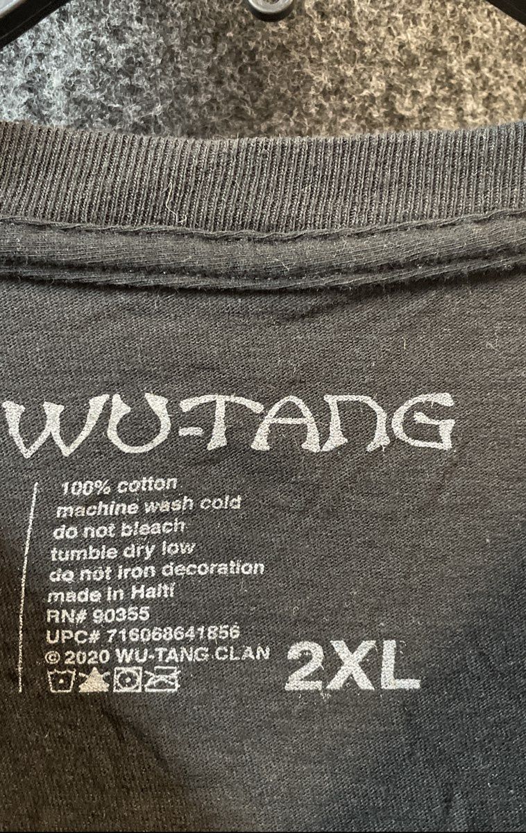 Wu-Tang Clan Men's Black Short Sleeve Classic Logo Graphic T-Shirt Size 2XL