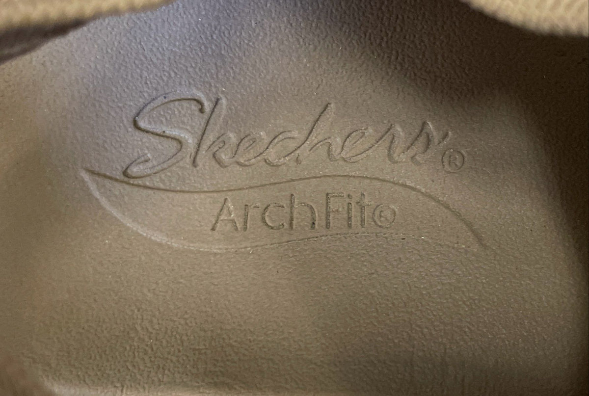 Skechers Arch Fit Sunshine My Life Mocha Knit Slingback Sandals Size 7