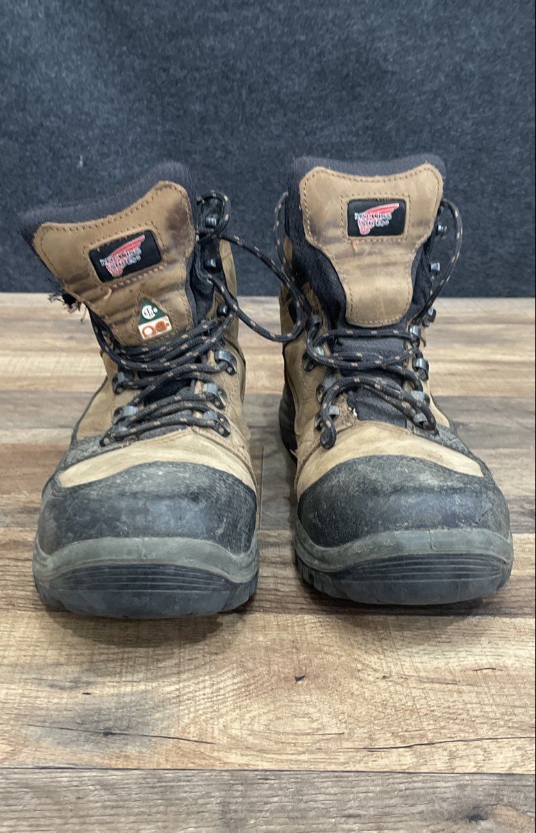 Red Wing Versatrax 3519 Brown Safety Toe Work Boots Men's Size 9 EE