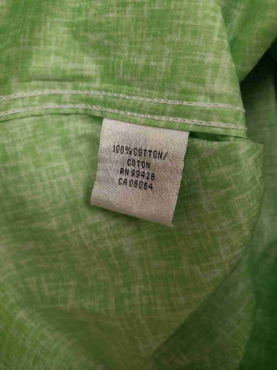 Bugatchi Men's Paradise Green Shaped Fit Cotton Button Down Shirt NWT Sz M