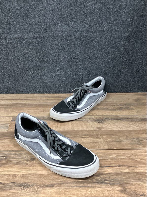 Vans Old Skool Black Grey White Low Top Skate Shoes Men's Size 13