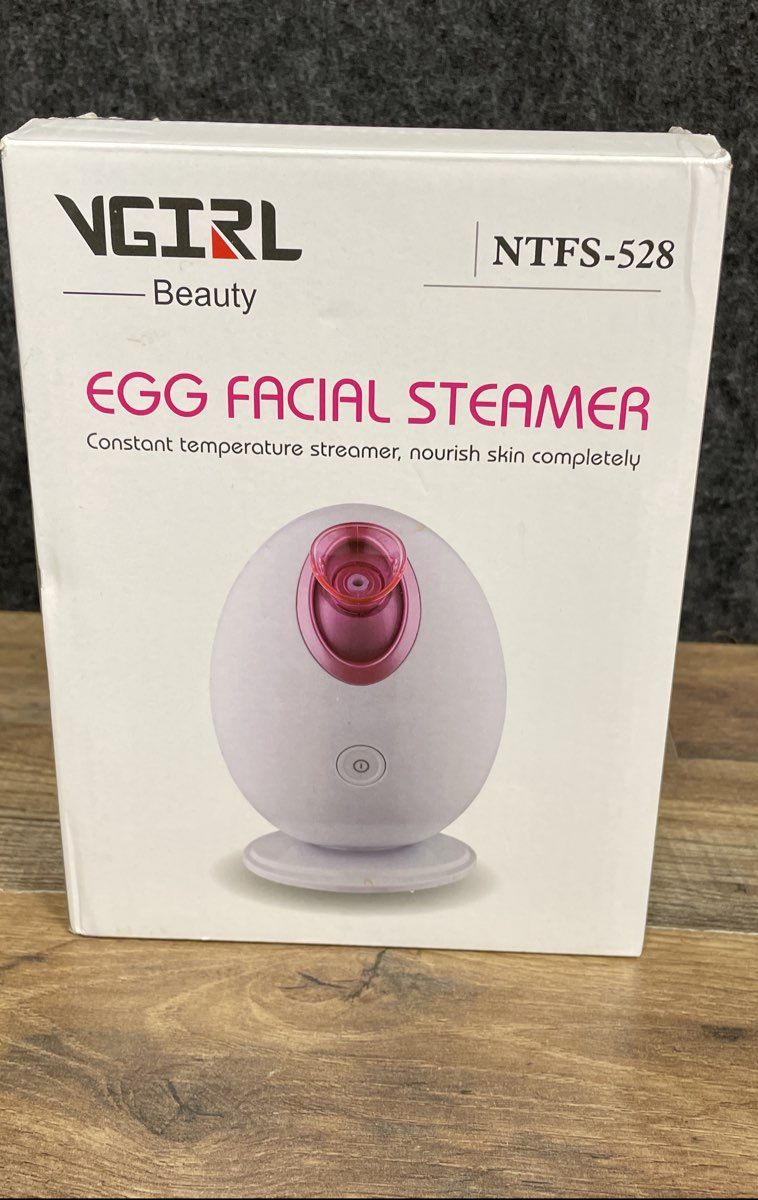 Vgirl Beauty Egg Facial Steamer Constant Temperature NTFS-528 White Pink