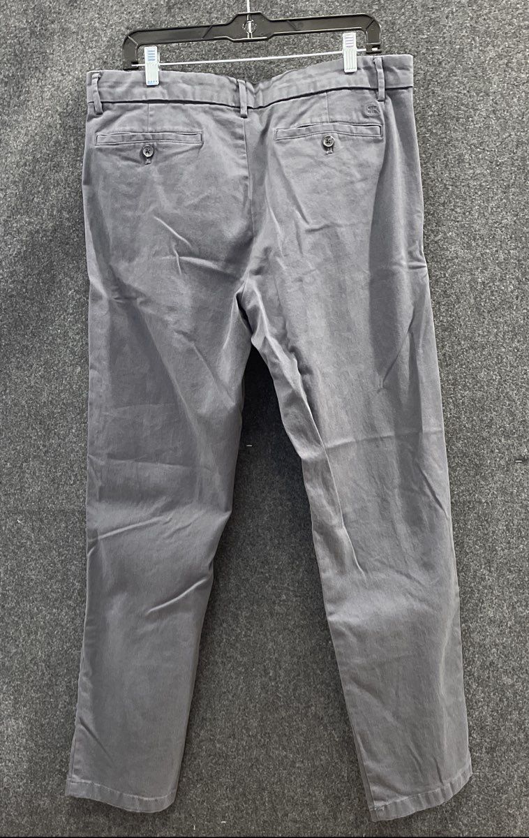 Banana Republic Men's Charcoal Gray Cotton Stretch Chino Pants Sz 36x32