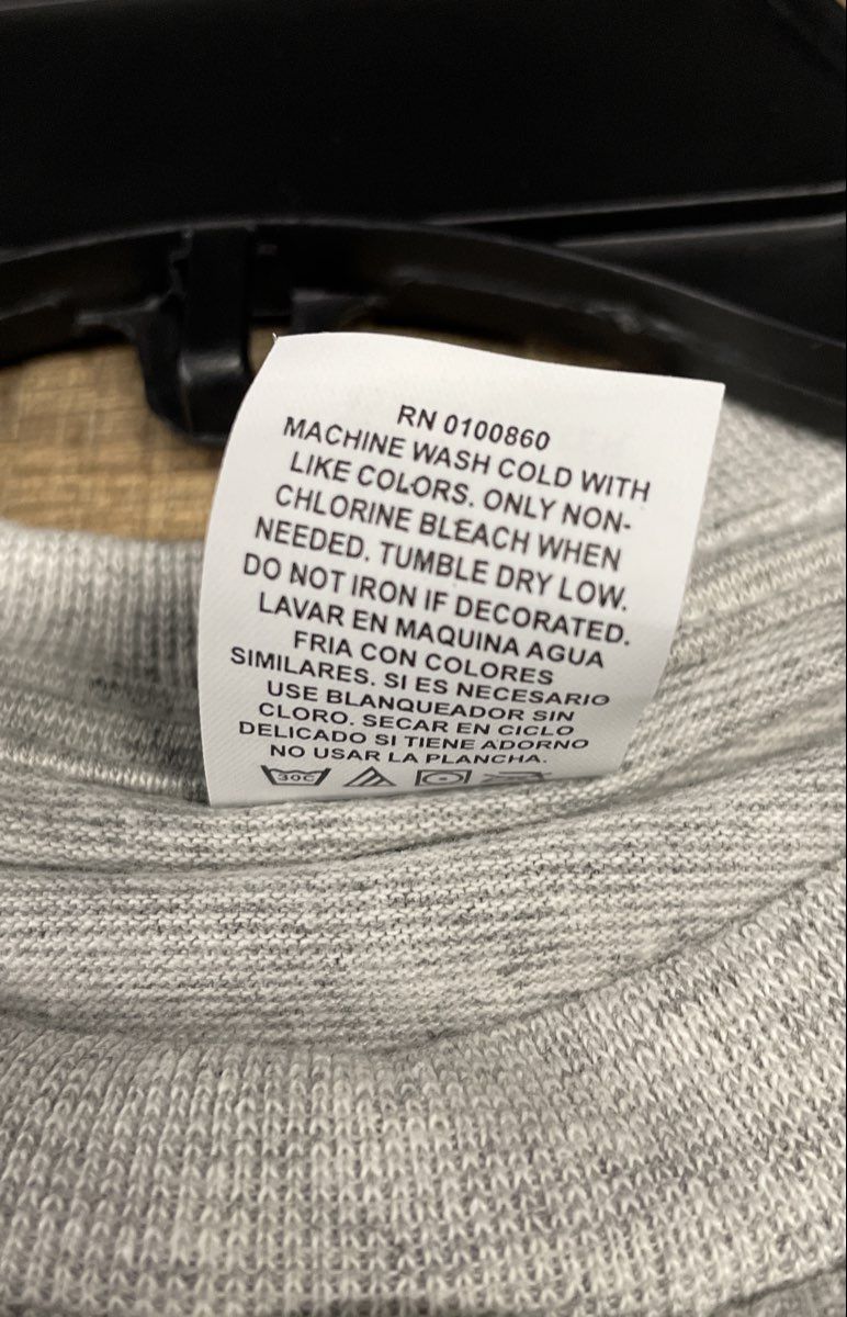 Pacific Men's Lot of 10 T-shirts Heather Gray Cotton Blend Short Sleeve Sz L
