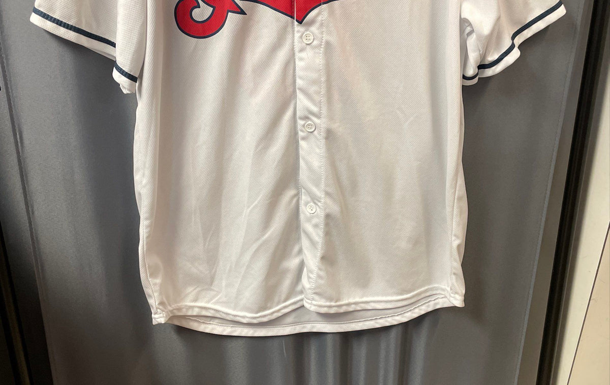 Match-Up Cleveland Indians Edwin Encarnacion #10 SGA Baseball Jersey White Sz XL