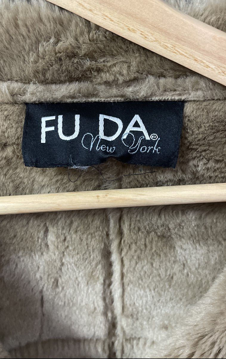 FUDA New York Women's Tan Camel Faux Shearling Suede Jacket Plush Lined Sz XXL