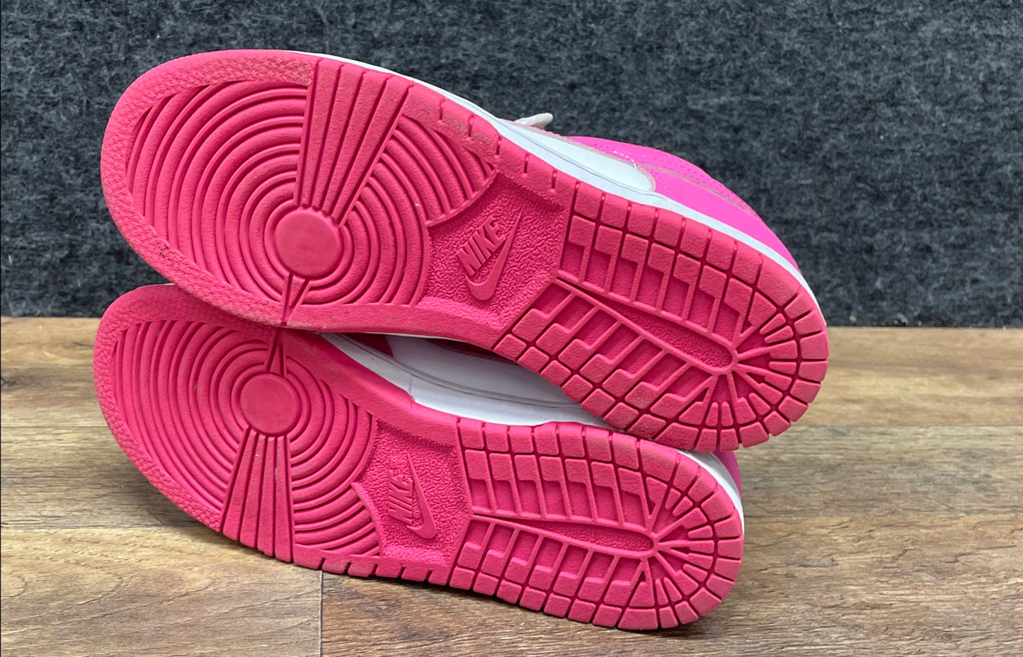 Nike Dunk Low Active Pink White Kids' Sneakers FB9108-102 Size 2.5Y