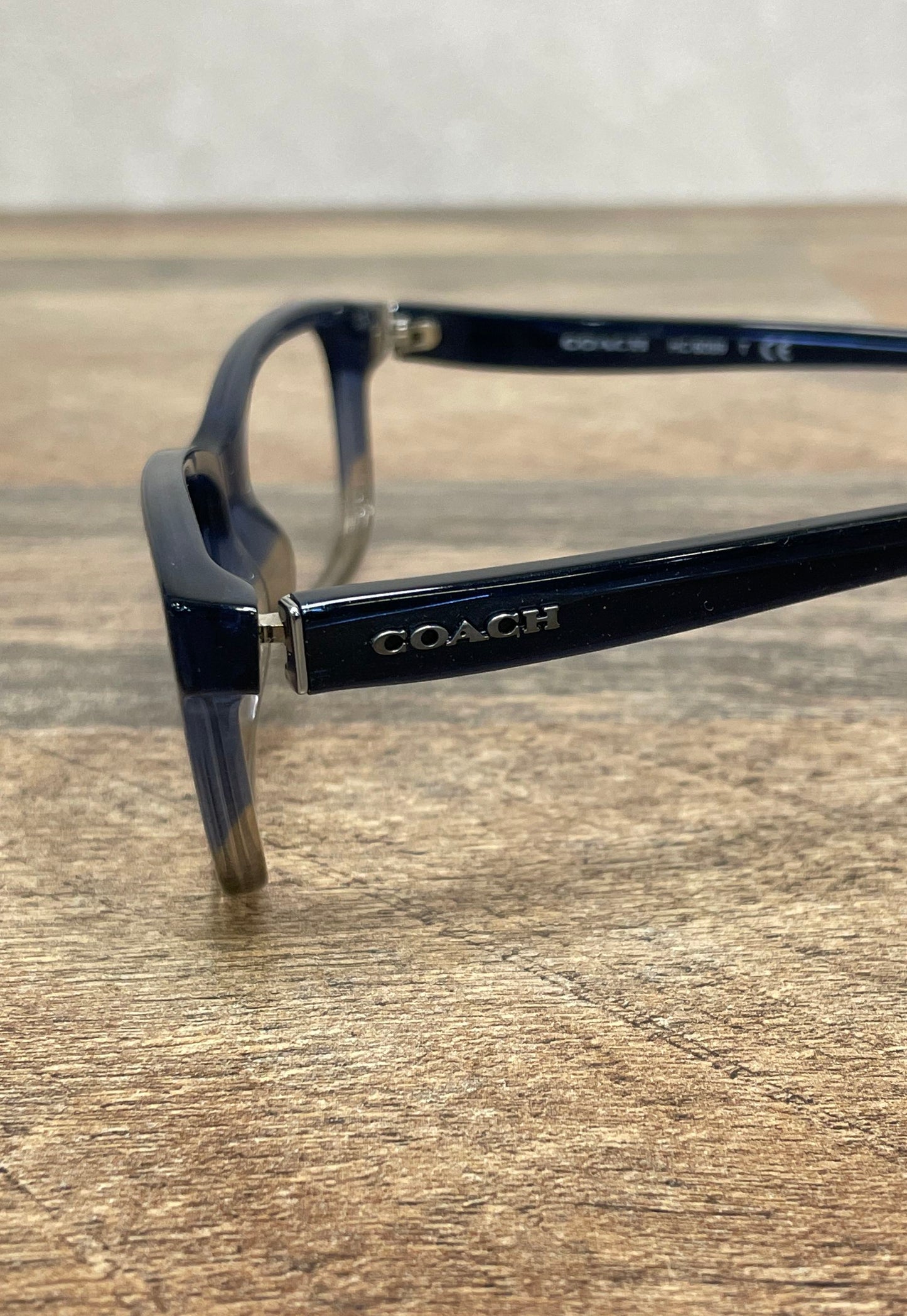 Coach HC 6089 Eyeglass Frames Denim Taupe Glitter Gradient 51-16-135 Owl Case