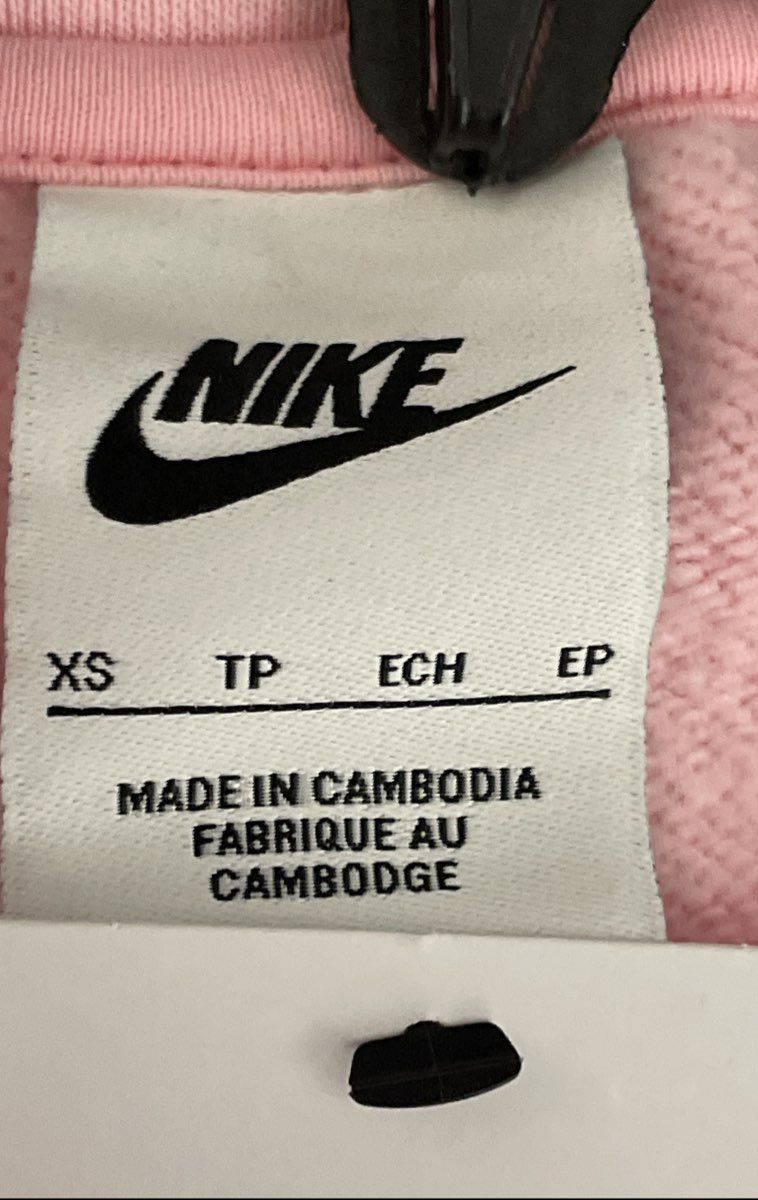 Nike Women's Pink Sportswear Club Fleece Quarter Zip Sweatshirt Sz XS