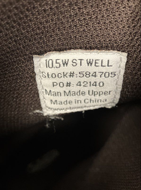 Outbound Brown Steel Toe Wellington Pull On Work Boots Men's Size 10.5W