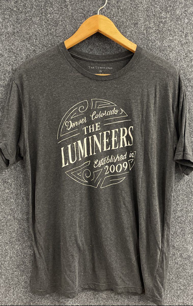 Men's Size XXL Black The Lumineers Denver Colorado Est. 2009 Tshirt