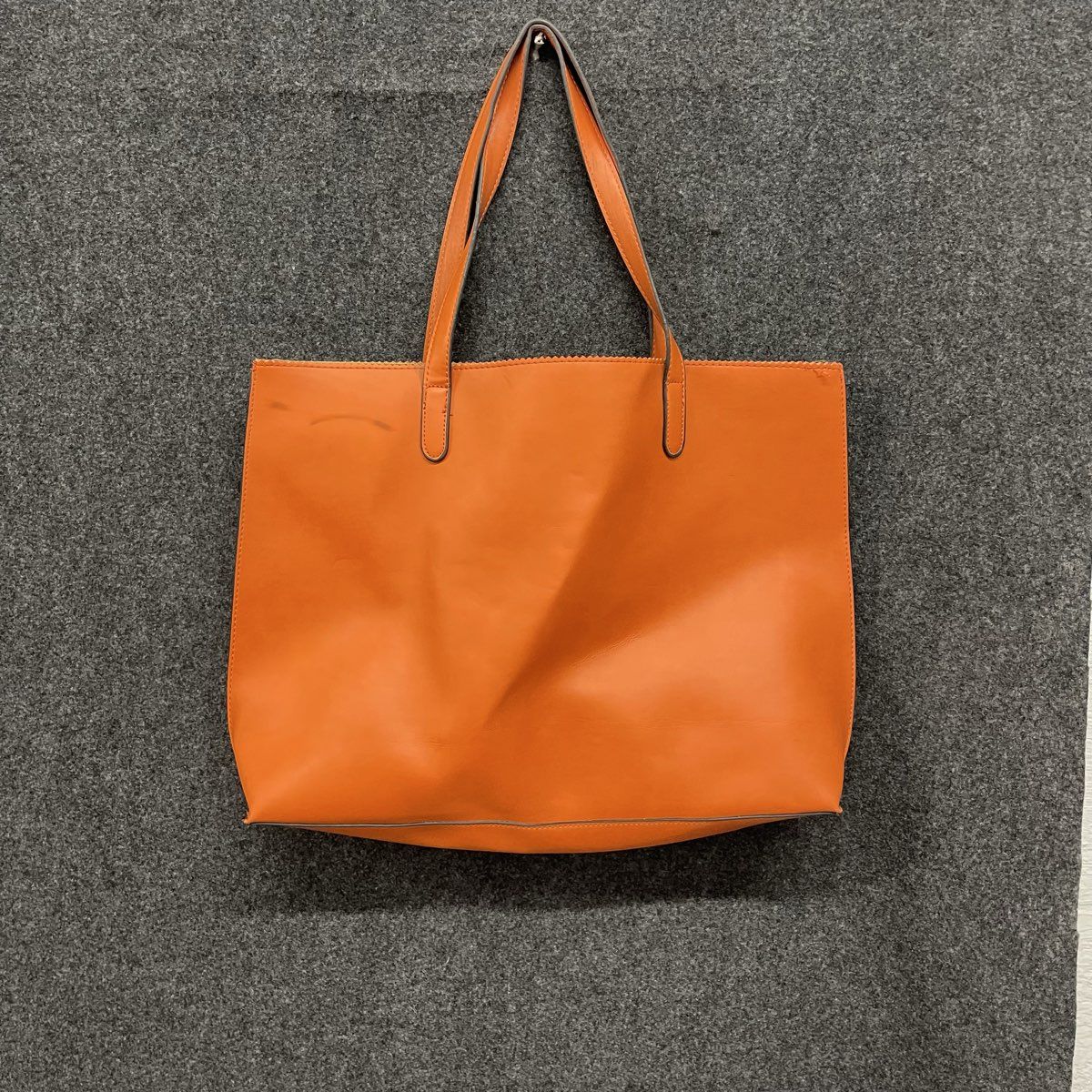Neiman Marcus Orange Lasercut Medallion Tote Bag Large 13x20