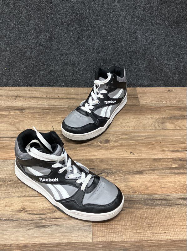 Reebok Royal BB4500 Hi 2 Black Grey High Top Sneakers Big Kid Size 4K