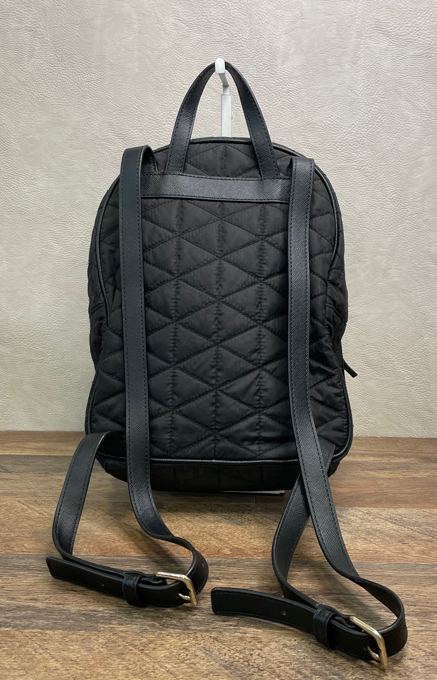 Kate Spade Black Wilson Road Quilted Small Bradley Backpack Gold Hardware