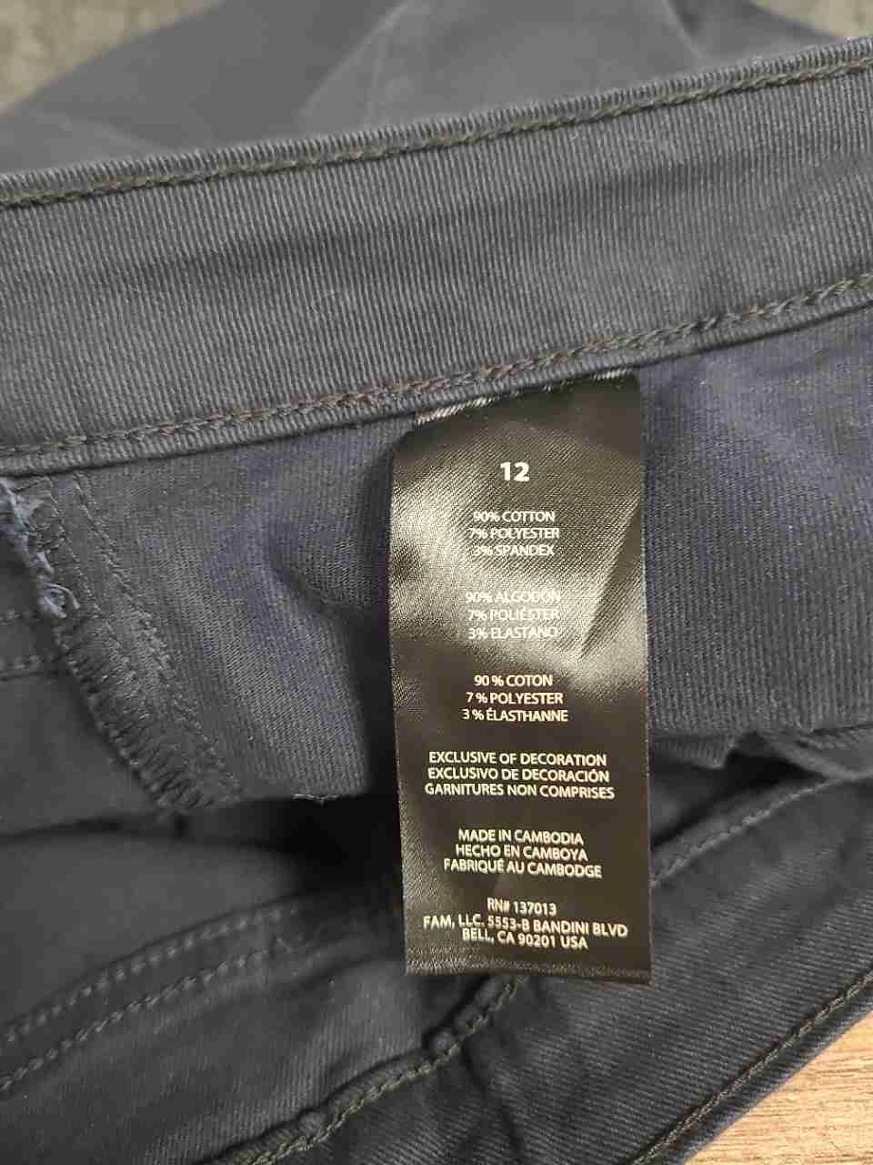 Banana Republic Women's Gray High Rise Utility Patch Pocket Tapered Pants NWT 12