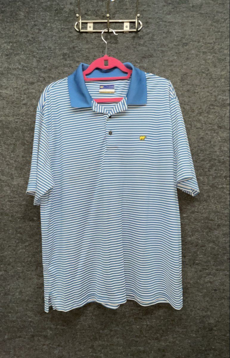 Lot of 3 Men's Golf Polo Shirts Jack Nicklaus Greg Norman Striped Solid Sz XL