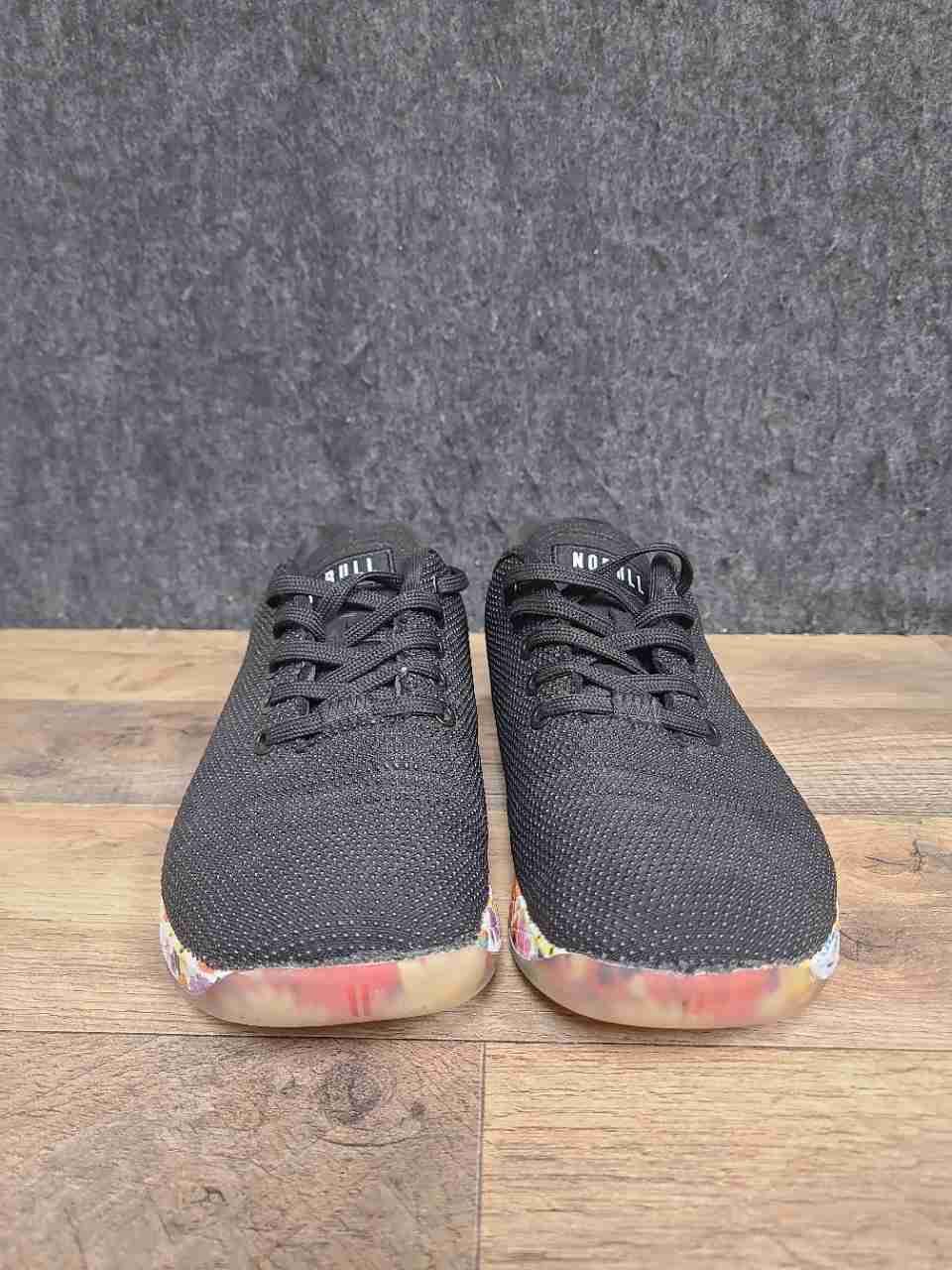 NOBULL SuperFabric Trainer Black Floral Wildflower Shoes Women's 8.5 Men's 7