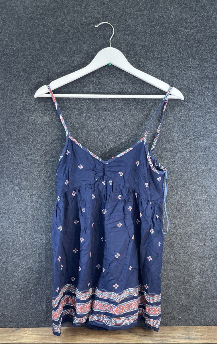 Urban Outfitters Women's Navy Blue Floral Print Spaghetti Strap Cami NWT Sz XS