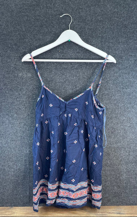 Urban Outfitters Women's Navy Blue Floral Print Spaghetti Strap Cami NWT Sz XS