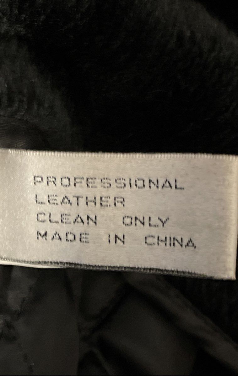 Vintage Y2K Cougar Men's Leather Bomber Jacket Black Size L