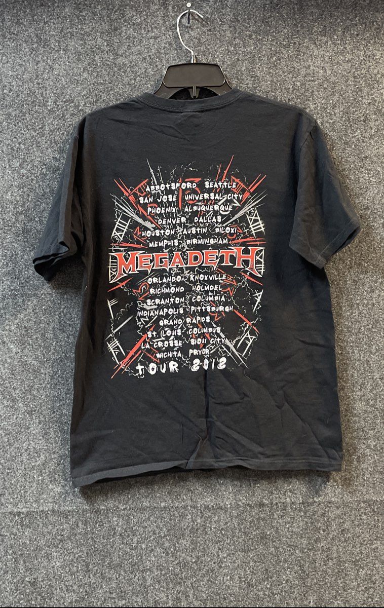 Megadeth 2012 TH1RT3EN Tour T-Shirt Official Merchandise Anvil Sz M
