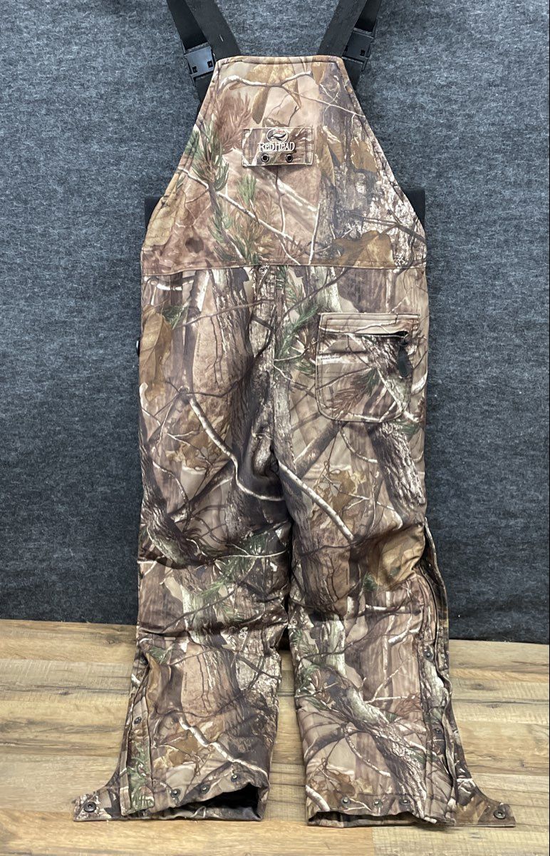 RedHead Youth Mountain Stalker Bone Dry Camo Hunting Overalls Bibs Size M