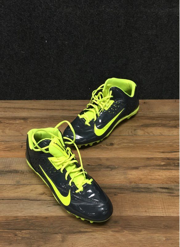 Nike Speedlax 4 Dark Grey Volt Lacrosse Cleats Men's Size 13