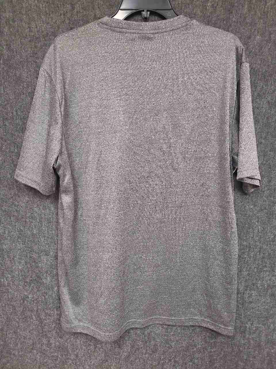 Real Madrid Men's Heather Gray Soccer T-Shirt Chest Stripe Logo Sz XL