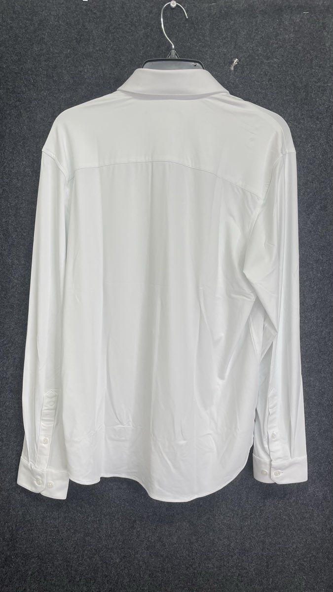Buttercloth Men's White Crowd Pleaser Performance Stretch Knit Shirt NWT Sz M